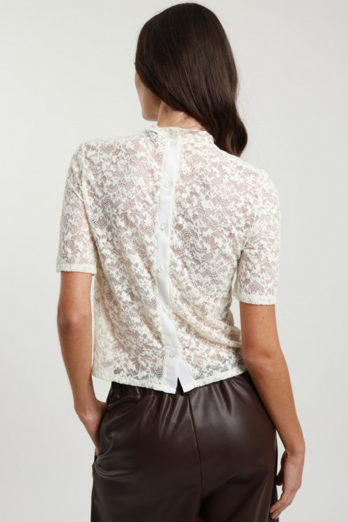 Susy Mix Maglia in Pizzo Flash Sale