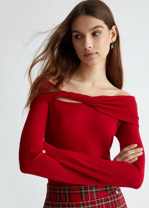 Liu Jo Body rosso con cut-out Shopping Online