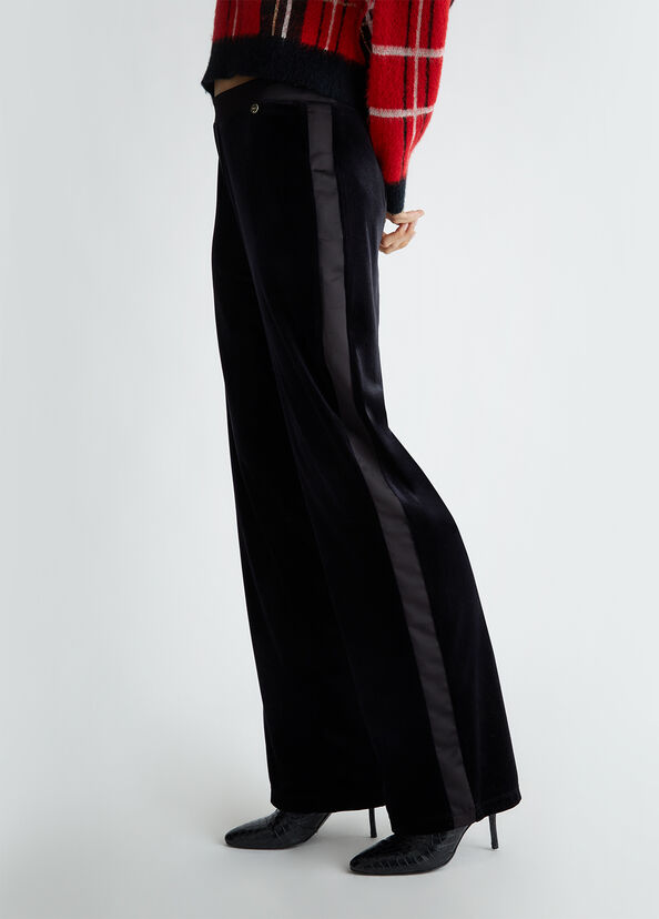 Liu Jo Pantaloni eleganti in velluto Prezzo Ridotto