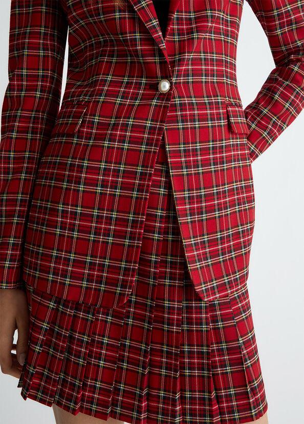 Liu Jo Blazer in tartan rosso Convenienza