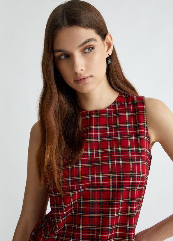 Liu Jo Abito corto in tartan Presa