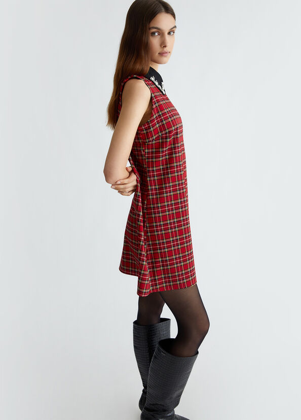 Liu Jo Abito corto in tartan Presa