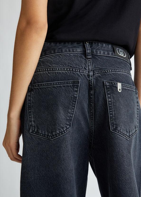 Liu Jo Jeans cropped con piume Offerta