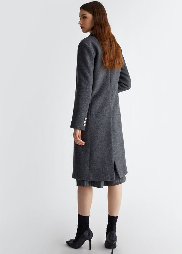 Liu Jo Cappotto slim in misto lana Online