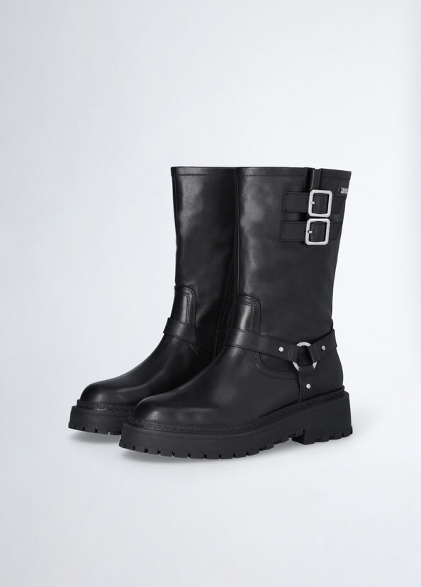 Liu Jo Biker boots in pelle Spedizione gratuita
