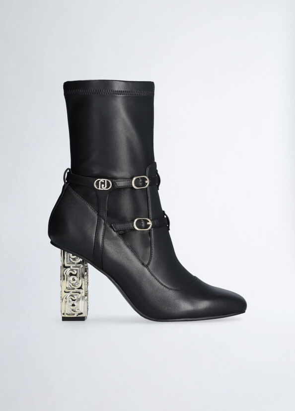 Liu Jo Stivaletti con tacco logato Shopping online