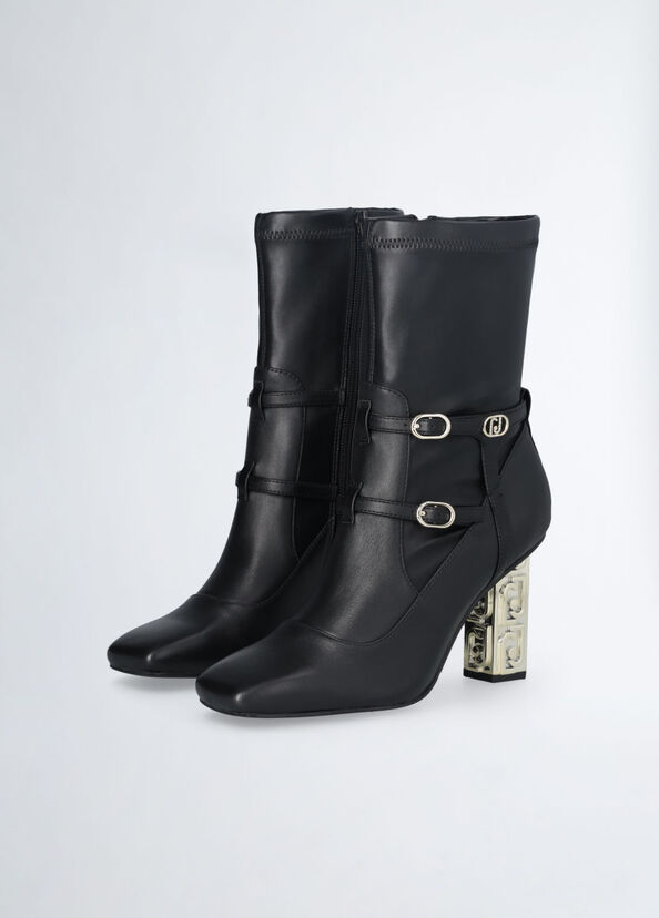 Liu Jo Stivaletti con tacco logato Shopping online