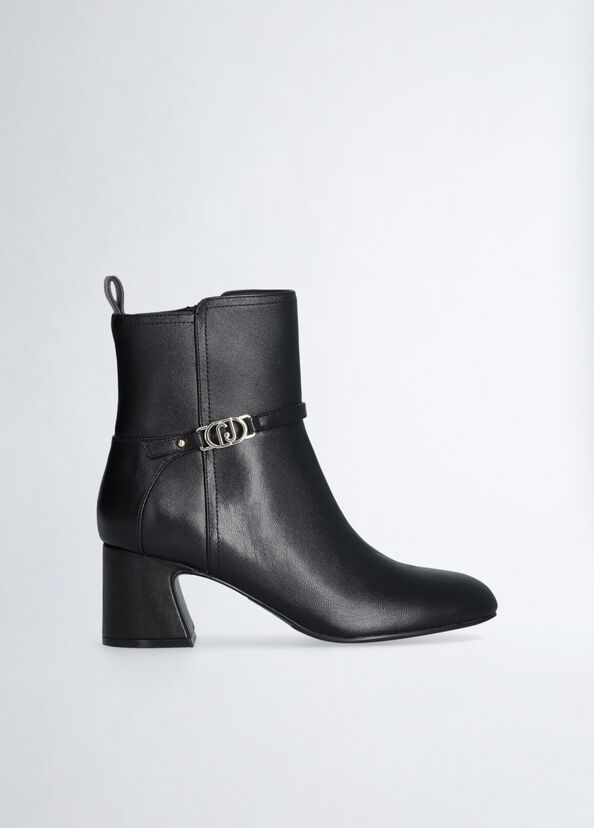 Liu Jo Stivaletti neri in pelle Offerta San Valentino