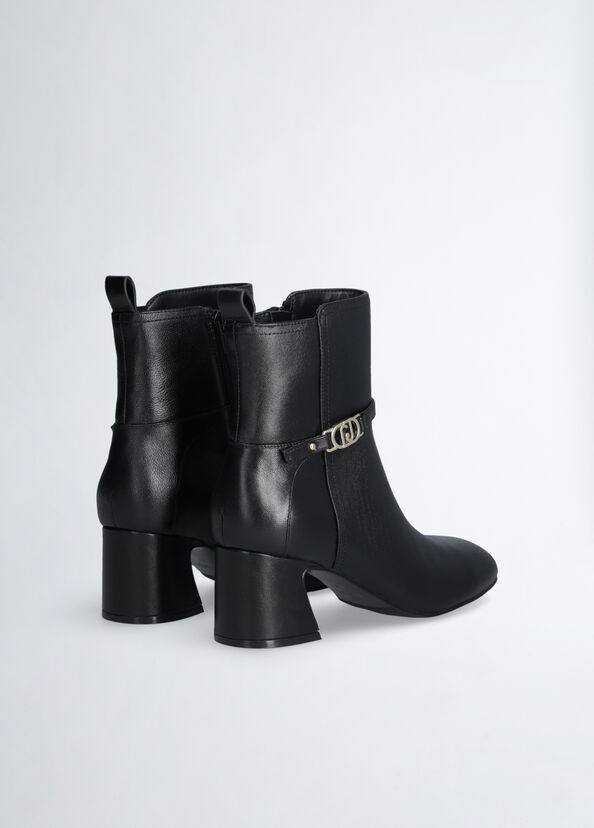 Liu Jo Stivaletti neri in pelle Offerta San Valentino