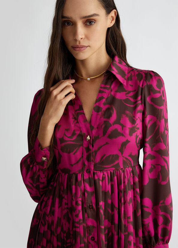 Liu Jo Vestito chemisier in twill stampato Grandi sconti