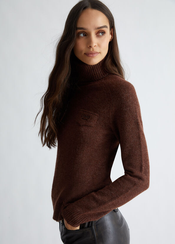 Liu Jo Dolcevita in misto lana con logo Super Saving Price