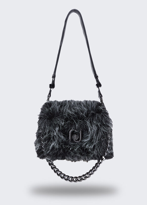 Liu Jo Borsa LaPuffy in pelliccia sintetica Italy