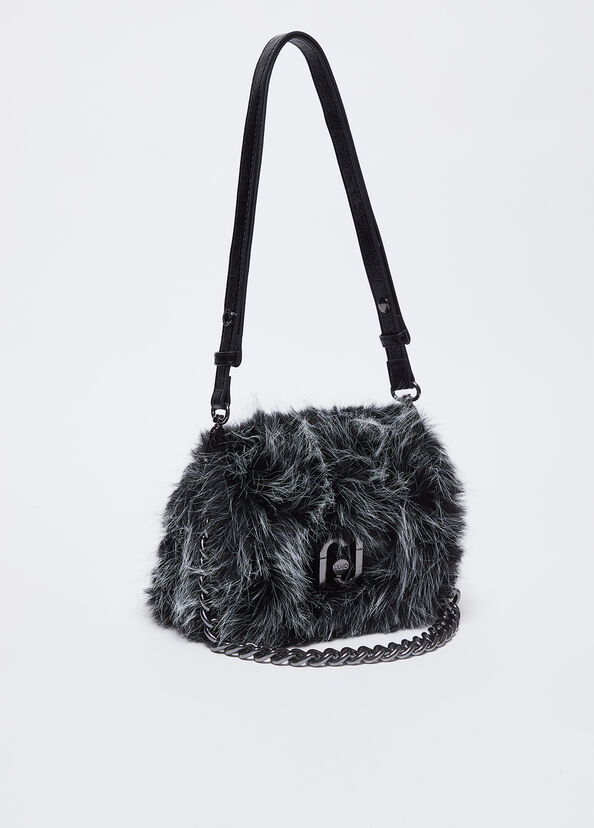 Liu Jo Borsa LaPuffy in pelliccia sintetica Italy
