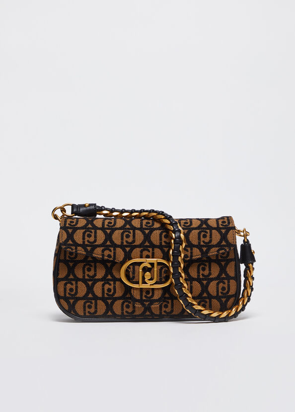 Liu Jo Borsa a spalla jacquard con logo Qualità