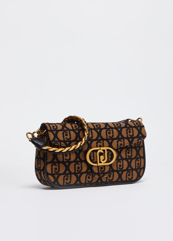 Liu Jo Borsa a spalla jacquard con logo Qualità