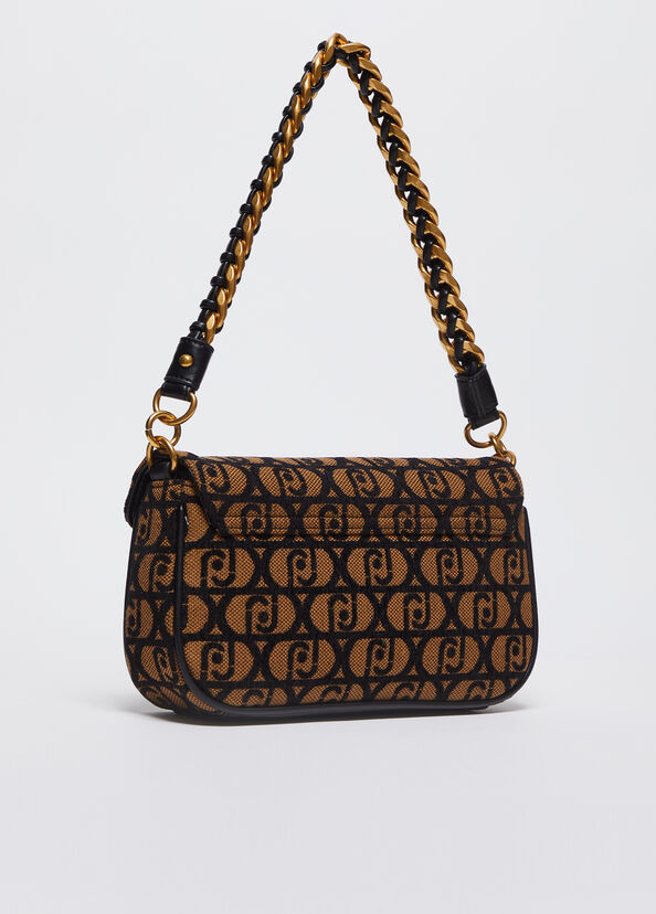 Liu Jo Borsa a spalla jacquard con logo Qualità