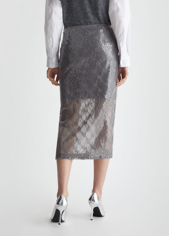 Liu Jo Gonna in pizzo con paillettes Pezzi Unici
