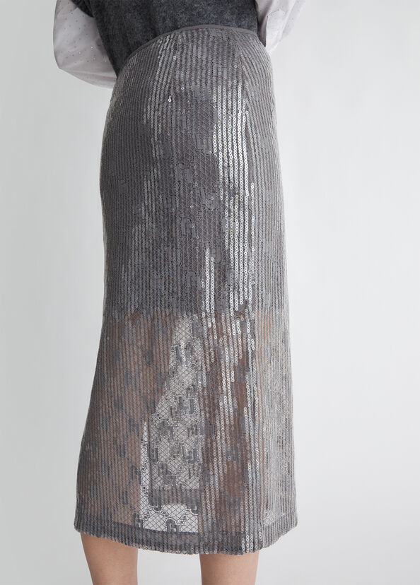 Liu Jo Gonna in pizzo con paillettes Pezzi Unici