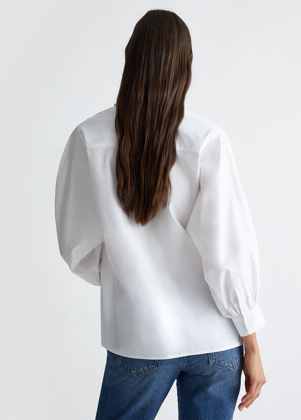 Liu Jo Camicia in popeline con spilla Outlet