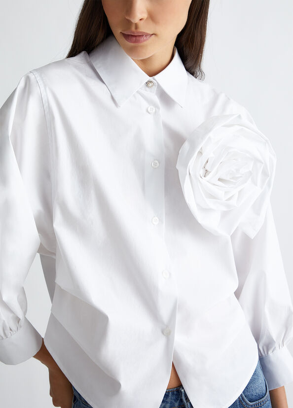 Liu Jo Camicia in popeline con spilla Outlet