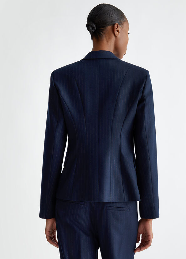 Liu Jo Blazer in flanella gessata In Vendita