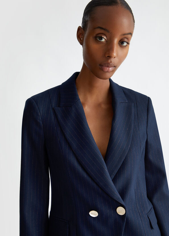 Liu Jo Blazer in flanella gessata In Vendita