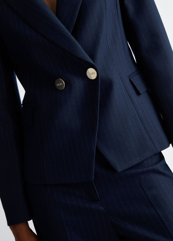 Liu Jo Blazer in flanella gessata In Vendita