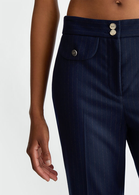 Liu Jo Pantaloni in flanella gessata Saldi