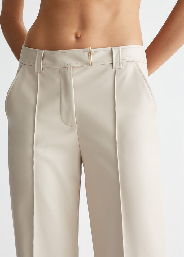 Liu Jo Pantaloni a palazzo in tessuto spalmato Offerta speciale