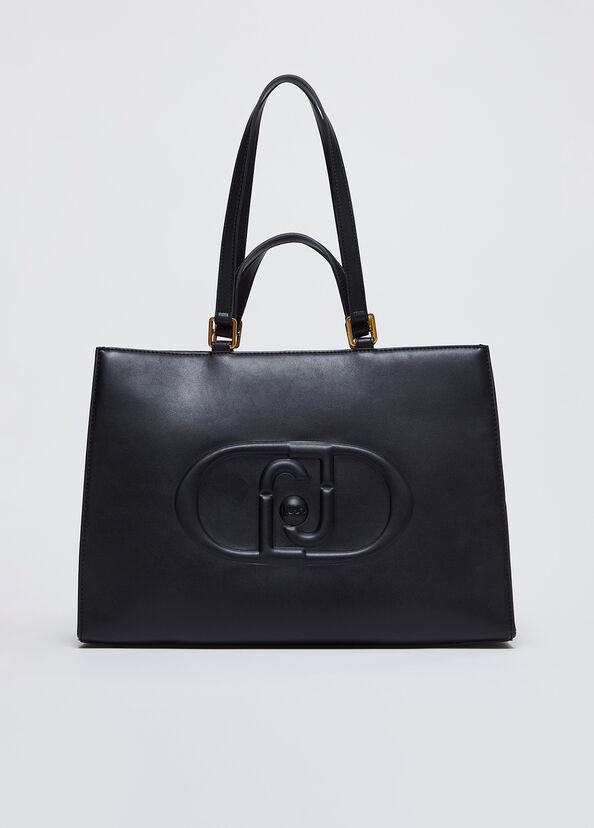 Liu Jo Shopping bag con logo monogram Offerta Pasqua