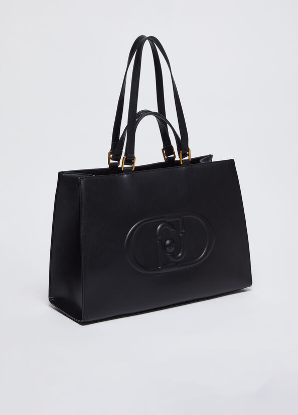 Liu Jo Shopping bag con logo monogram Offerta Pasqua