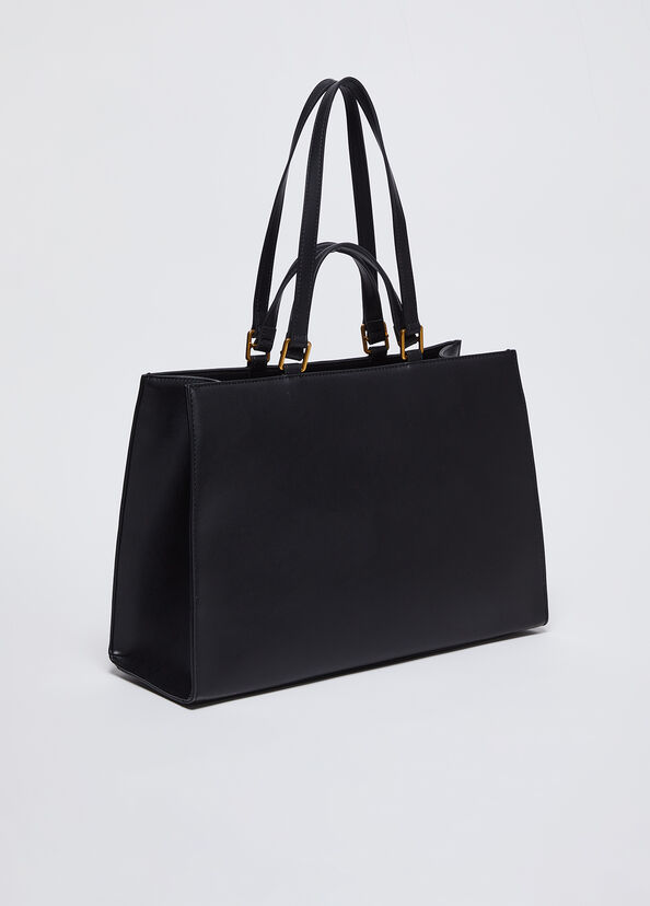 Liu Jo Shopping bag con logo monogram Offerta Pasqua