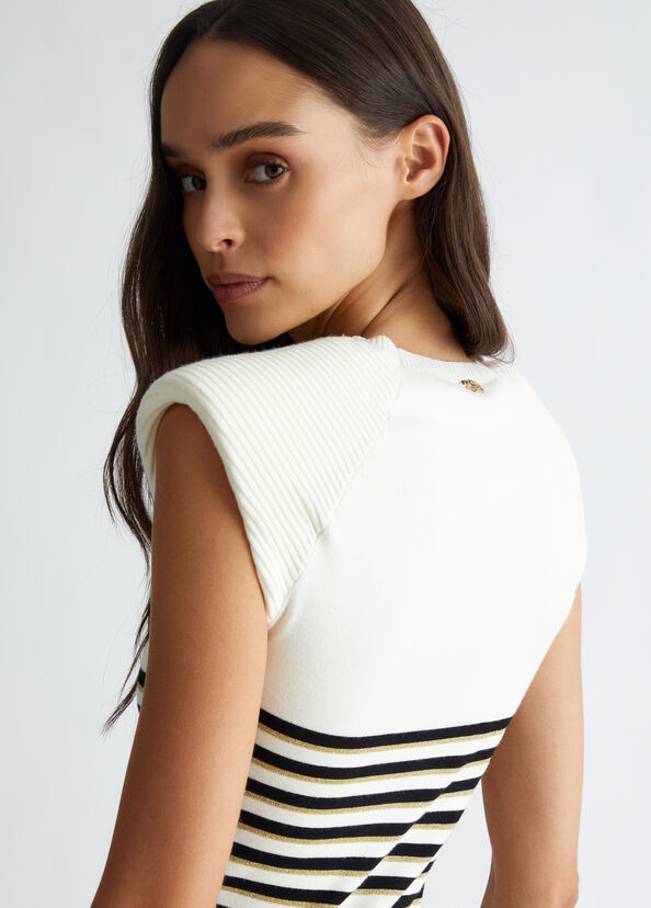 Liu Jo Abito in maglia a righe Latest stili