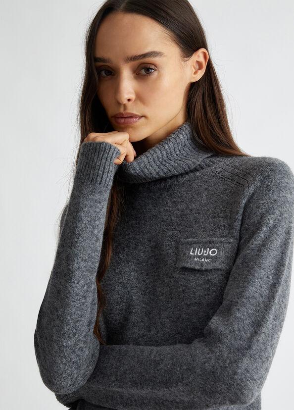 Liu Jo Dolcevita in misto lana con logo Acquista Ora