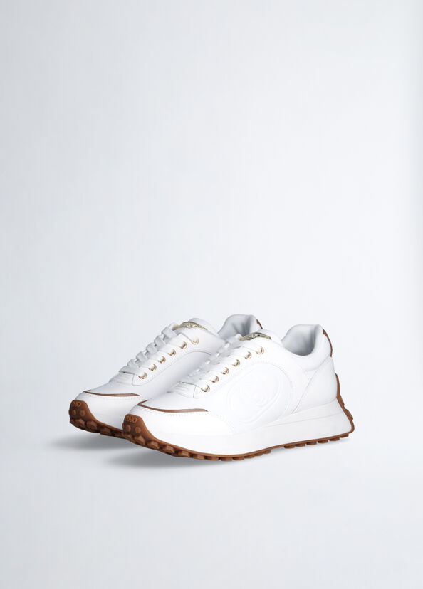 Liu Jo Sneakers bianche in pelle Offerta speciale
