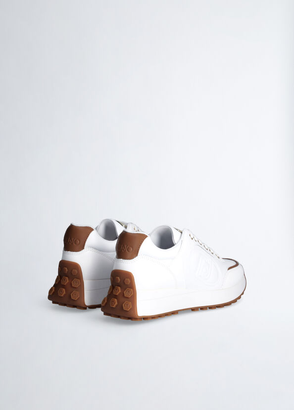 Liu Jo Sneakers bianche in pelle Offerta speciale