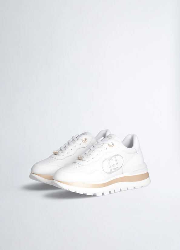 Liu Jo Sneakers bianche in pelle Offerta esclusiva
