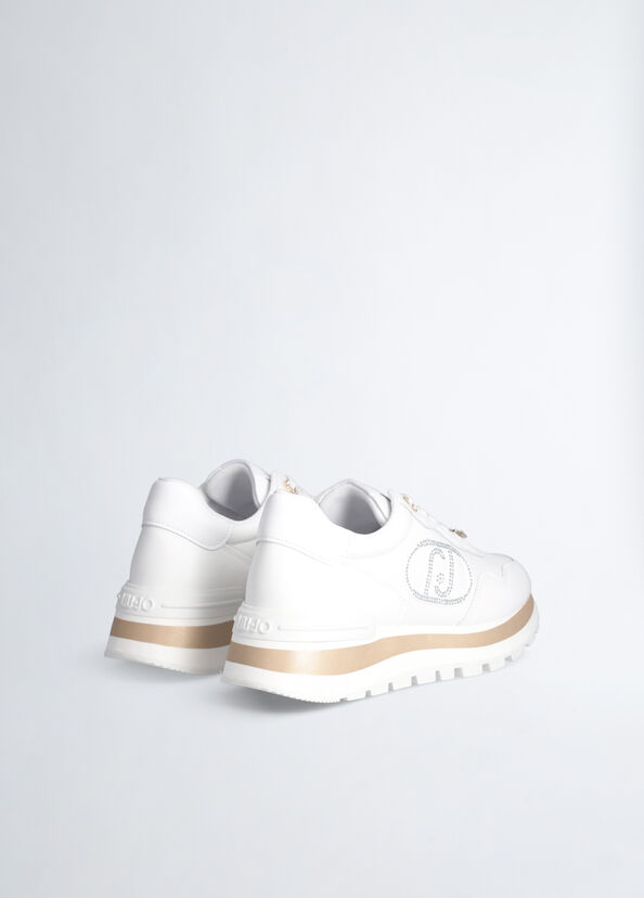 Liu Jo Sneakers bianche in pelle Offerta esclusiva