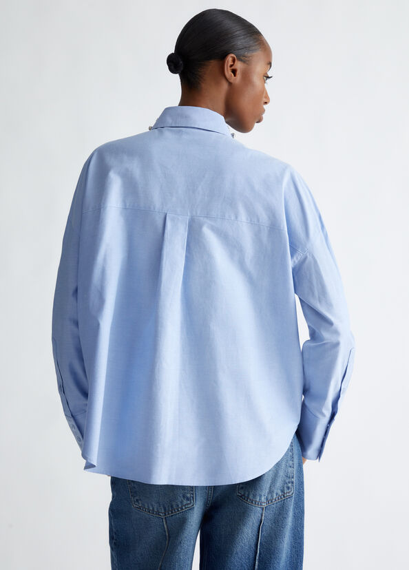 Liu Jo Camicia in cotone con strass Prezzo basso