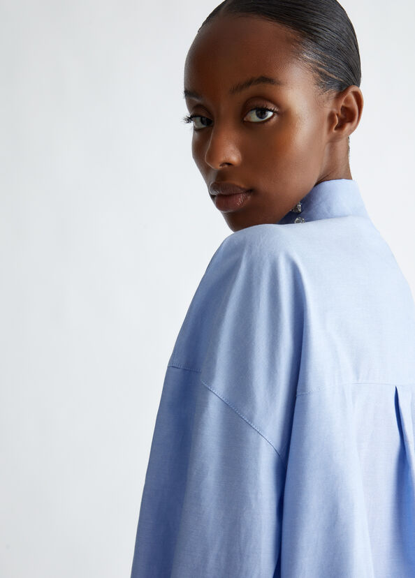 Liu Jo Camicia in cotone con strass Prezzo basso