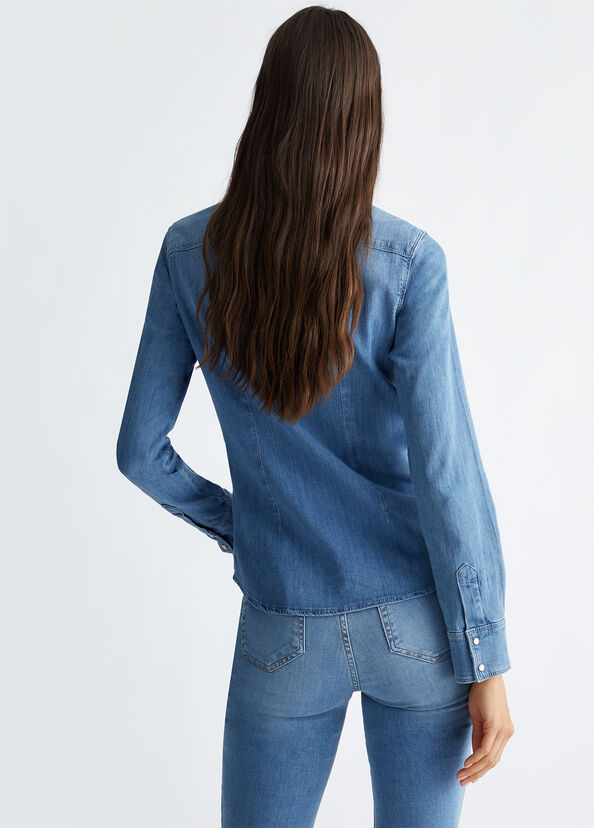 Liu Jo Camicia in denim Super Saving Price