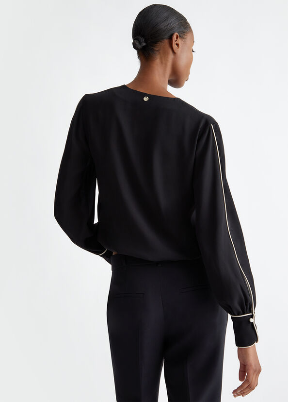 Liu Jo Blusa in crêpe de chine Ritorno libero