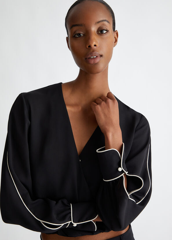 Liu Jo Blusa in crêpe de chine Ritorno libero