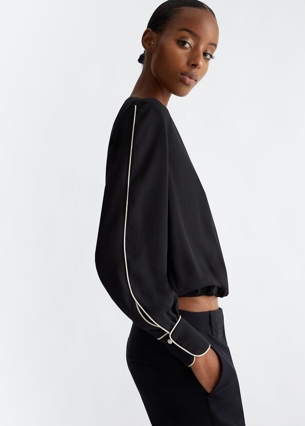 Liu Jo Blusa in crêpe de chine Ritorno libero