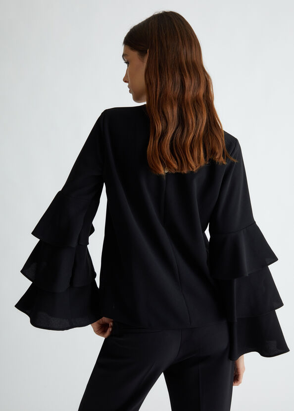 Liu Jo Blusa in crêpe stretch Fino al 50% di sconto