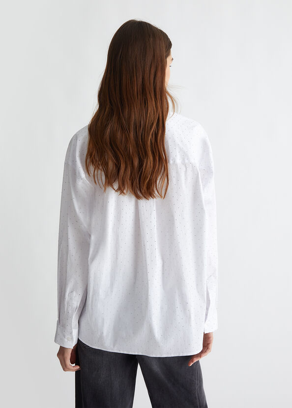 Liu Jo Camicia over con mini borchie Offerta speciale della fabbrica