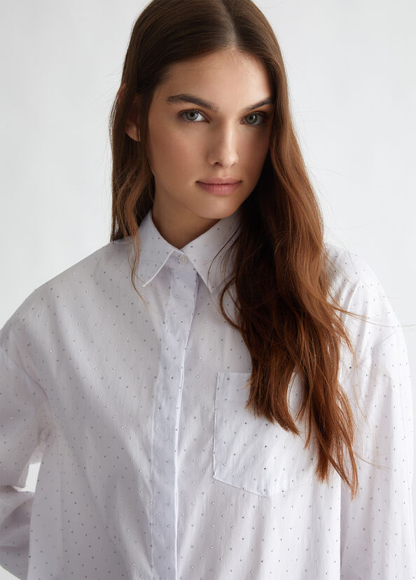 Liu Jo Camicia over con mini borchie Offerta speciale della fabbrica