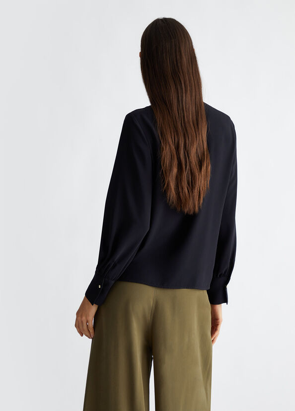 Liu Jo Blusa in crêpe Sostegno trimestrale