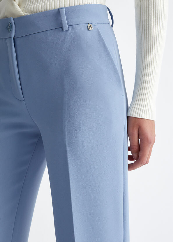 Liu Jo Pantaloni flare in crêpe Discount Store per i nuovi prodotti