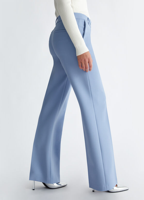 Liu Jo Pantaloni flare in crêpe Discount Store per i nuovi prodotti